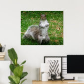 Stehendes Eichhörnchen Poster (Heimbüro)