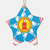 Stehendes Felsenstammlogo Keramikornament (Links)