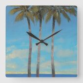 Stehendes hohes II Quadratische Wanduhr (Vorderseite)