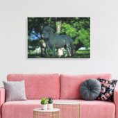 Stehendes Miniaturpferd Leinwanddruck (Insitu (Wohnzimmer))
