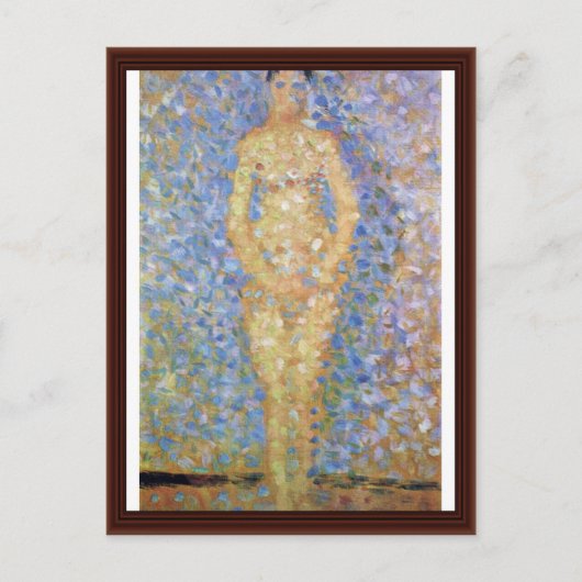 Stehendes Modell (Studie für Les Poseuses "") Postkarte (Vorderseite)