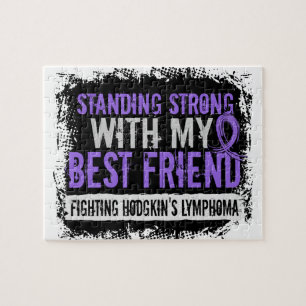 Stehendes starkes bester Freund Hodgkins Lymphom Puzzle