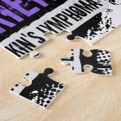 Stehendes starkes bester Freund Hodgkins Lymphom Puzzle (Seite)