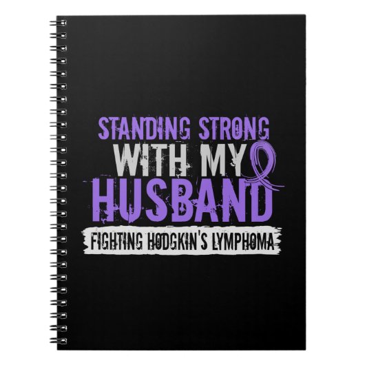 Stehendes starkes Ehemann Hodgkins Lymphom Notizblock (Vorderseite)