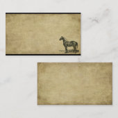 Stehendes Stolzes Pferd - Prim Biz Cards Visitenkarte (Vorne/Hinten)