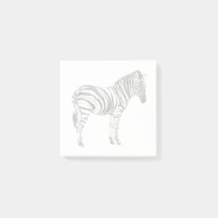 Stehendes Zebra Post-it Klebezettel