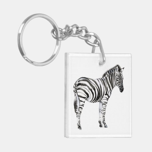Stehendes Zebra Schlüsselanhänger (Vorderseite links)