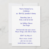 Stehendes Zeichen für Holz und Halbbrett individue Einladung (Rückseite)