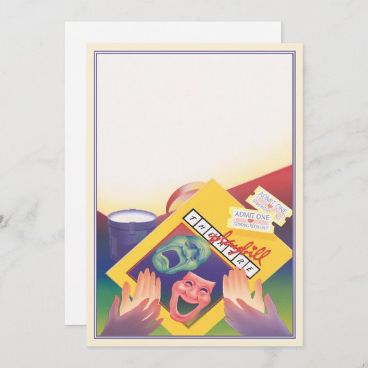 Stehendes Zimmer © Mitteilungskarte (Vorne/Hinten)