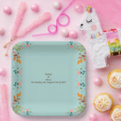 Stehlblau Pappteller (Party)