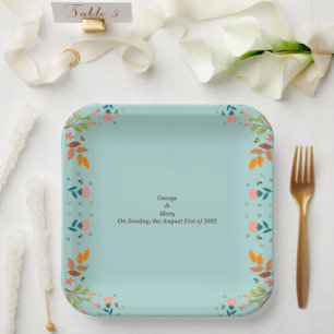 Stehlblau Pappteller