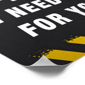 Stehlen Sie meine Werkzeuge nicht Poster (Ecke)