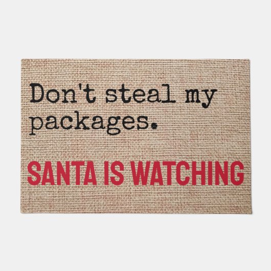 Stehlen Sie nicht meine Pakete, denn Weihnachten s Fußmatte (Vorderseite)