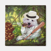 Stehlt mir nicht die Rippen! Funny Maltese Dog Magnet (Vorne)