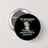 Stehpaddelboards mit Faultier Lustiges Tier Paddli Button (Vorne & Hinten)