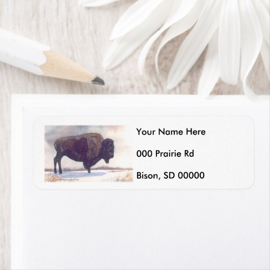 Steht allein für Bison Painting (Insitu)