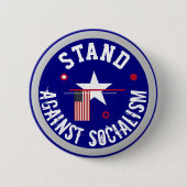 Steht gegen den Sozialismus Button (Vorderseite)