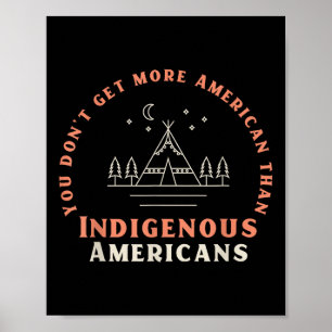 Steht mit den Ureinwohnern Amerikas – Pro-Demokrat Poster