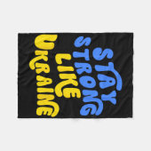 Steht mit der Ukraine1 Fleecedecke (Vorderseite (Horizontal))