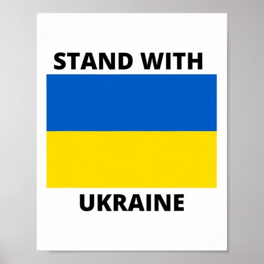 Steht mit der Ukraine 1 Poster (Vorne)