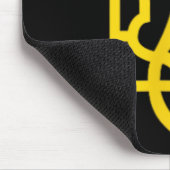 Steht-mit-der-Ukraine-Emblem-Symbol Unterstützt Uk Mousepad (Ecke)