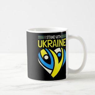Steht mit der Ukraine-Flagge Anti-Putin Sagt Nein Kaffeetasse