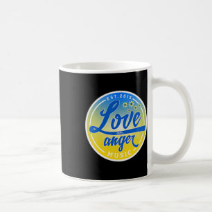 Steht mit der Ukraine Liebe über Wut Musik 1 Kaffeetasse
