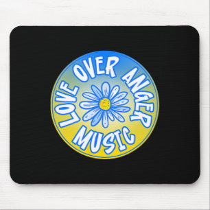 Steht mit der Ukraine Liebe über Wut Musik 4 Mousepad