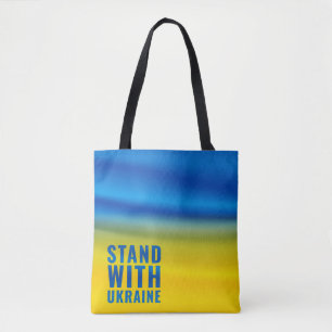 Steht mit der Ukraine. Tote Tasche