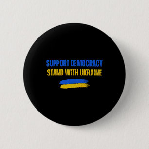 Steht mit der Ukraine Unterstützt die Demokratie U Button