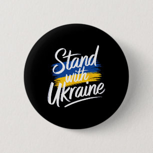 Steht mit der Ukraine Unterstützung Solidarität Fr Button