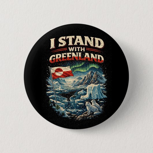 Steht mit Grönland Button (Vorderseite)