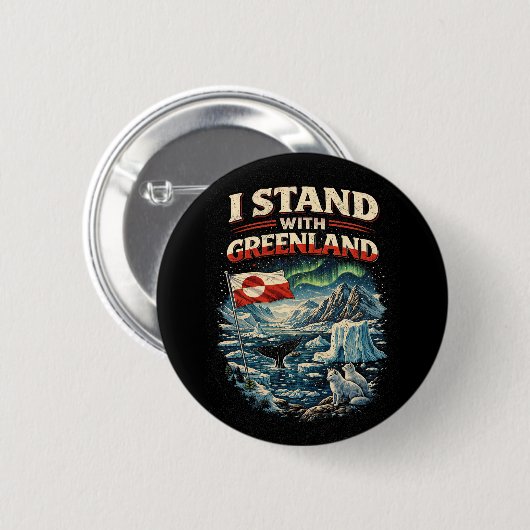 Steht mit Grönland Button (Vorne & Hinten)