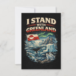 Steht mit Grönland Dankeskarte
