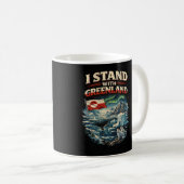 Steht mit Grönland Kaffeetasse (VorderseiteRechts)