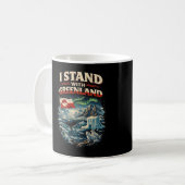 Steht mit Grönland Kaffeetasse (Vorderseite Links)