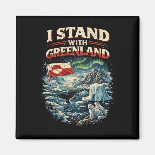 Steht mit Grönland Magnet (Vorne)