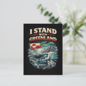 Steht mit Grönland Postkarte (Stehend Vorderseite)