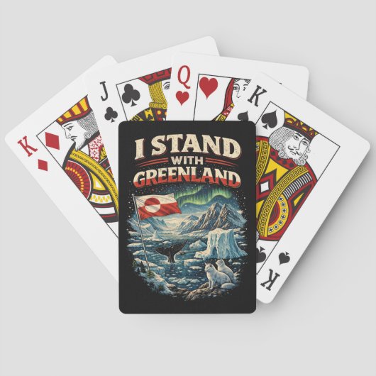 Steht mit Grönland Spielkarten (Rückseite)