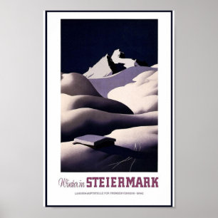Steiermark Alpine Bergsee-Zauber Poster