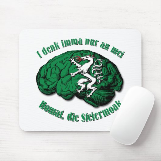 Steiermark Im Hirn Österreich Mousepad (Mit Mouse)