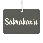 Steiermark Sakrahax´n Spruch Autolufterfrischer (Rückseite)