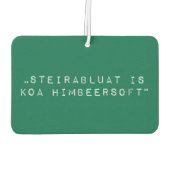 Steiermark Steirabluat koa Himbeersoft Autolufterfrischer (Rückseite)