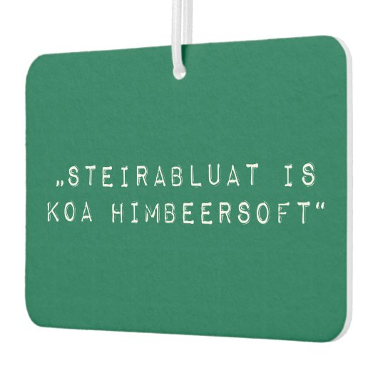 Steiermark Steirabluat koa Himbeersoft Autolufterfrischer (Links)