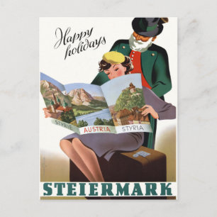 Steiermark Styria Vintage Travel Poster neu Postkarte