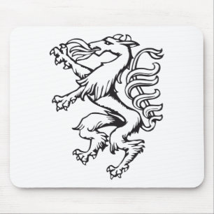 Steiermark Wappen Panther Lineart Österreich Mousepad