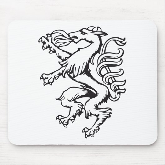 Steiermark Wappen Panther Lineart Österreich Mousepad (Vorne)