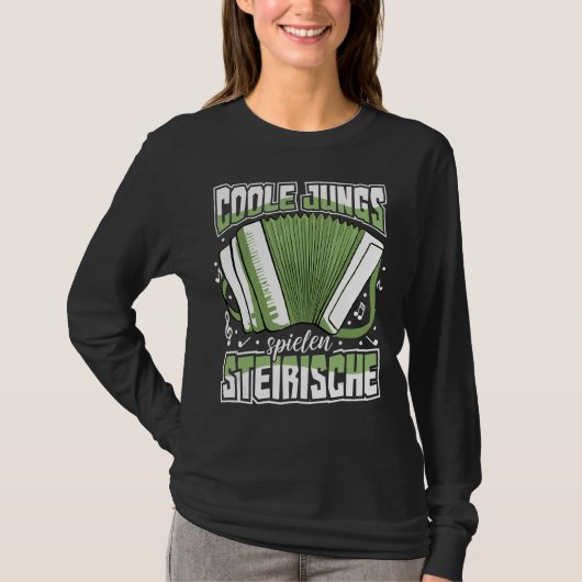 Steiermark Ziachorgl Steiermark Harmonica Instrume T-Shirt (Vorderseite)