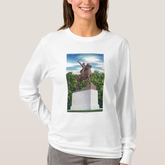 Steife Statue-Ansicht GENs John T-Shirt (Vorderseite)