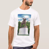 Steife Statue-Ansicht GENs John T-Shirt (Vorderseite)